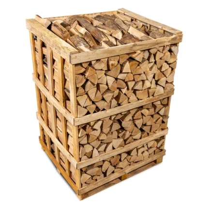 Erlen Brennholz Palette 25cm Kammergetrocknet Gespalten Premium 800kg