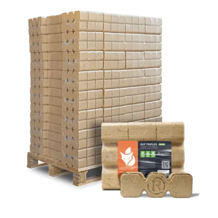 RUF Holz-Briketts 96 Packungen 10kg Palette 960kg