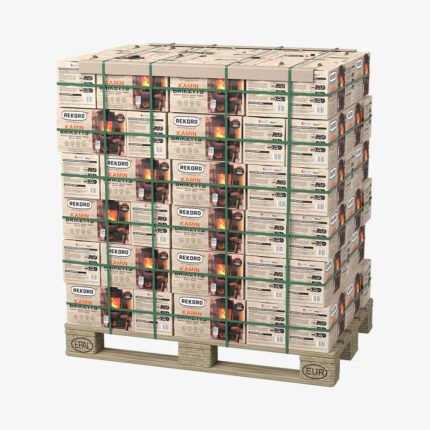 REKORD Braunkohlebriketts 900 kg Palette 90 x 10kg