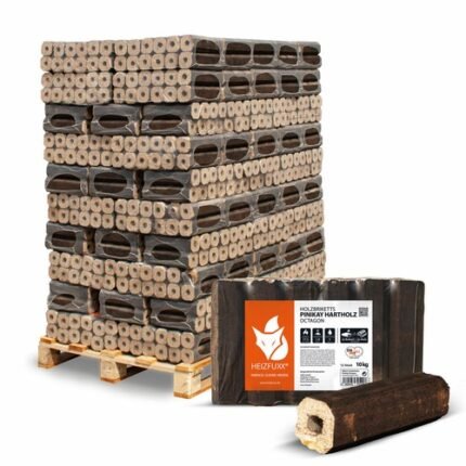 Brennholz Gigant Pini Kay Holzbriketts 960kg Palette 96 Säcke